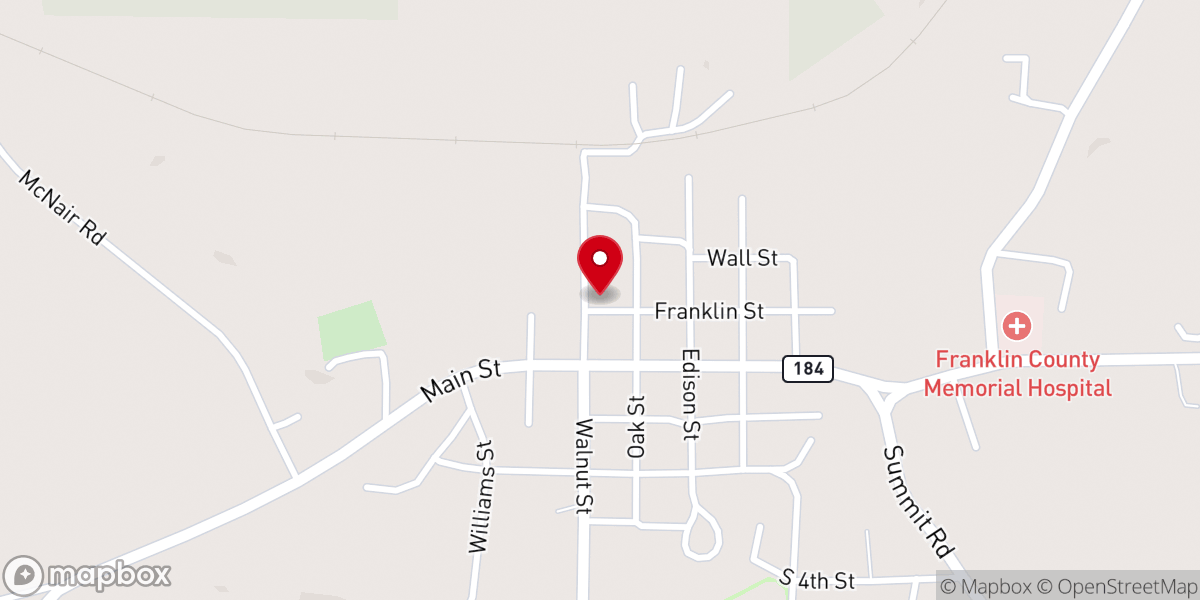 Map showing location of Pentecostal Lighthouse Church