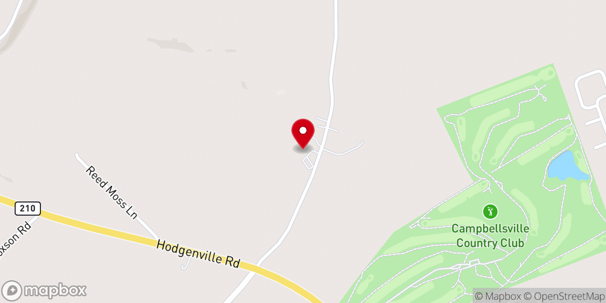 Map showing location of Salem Baptist Church