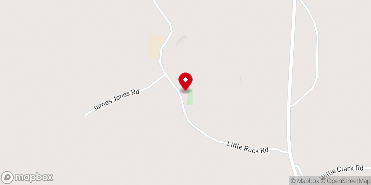 Map showing location of Unity Springs Church