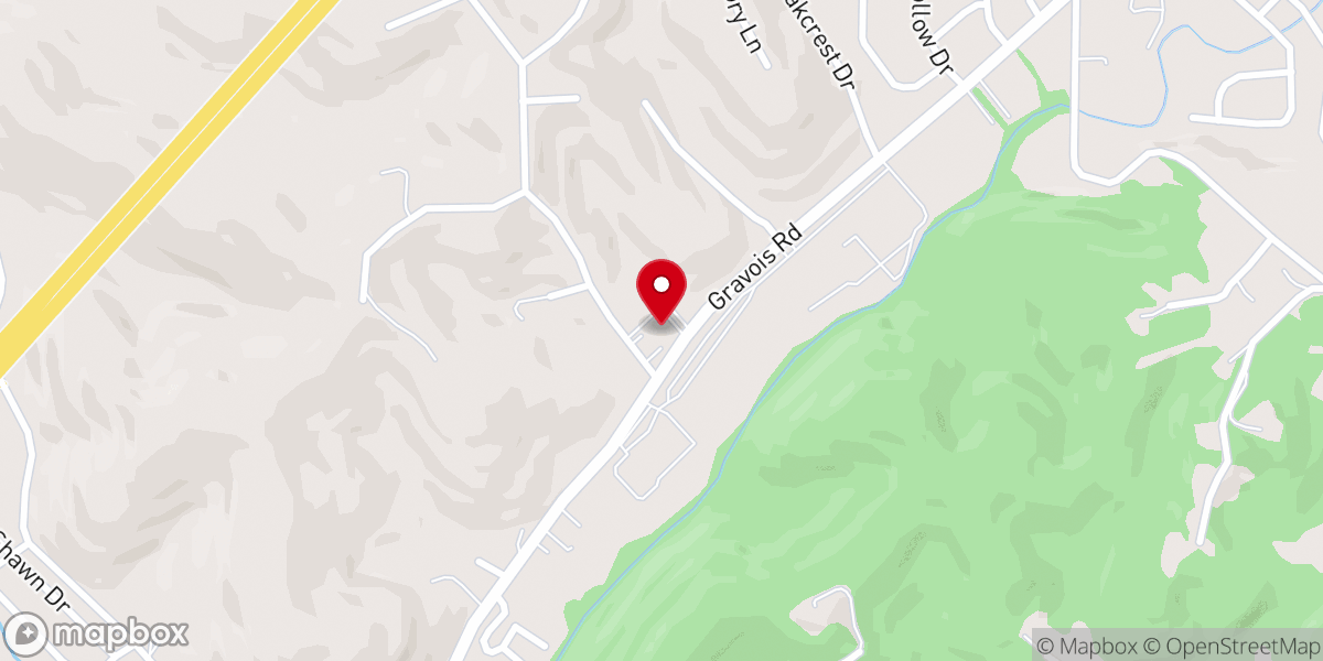Map showing location of First Baptist Church Of House Springs