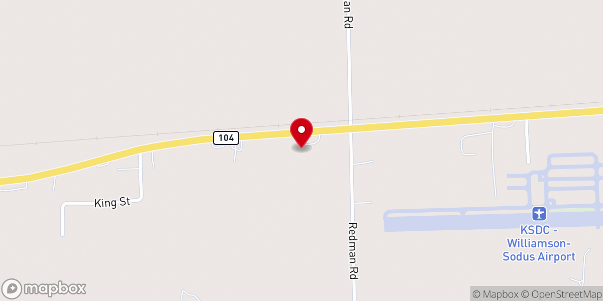 Map showing location of Antioch Seventh-day Adventist Church