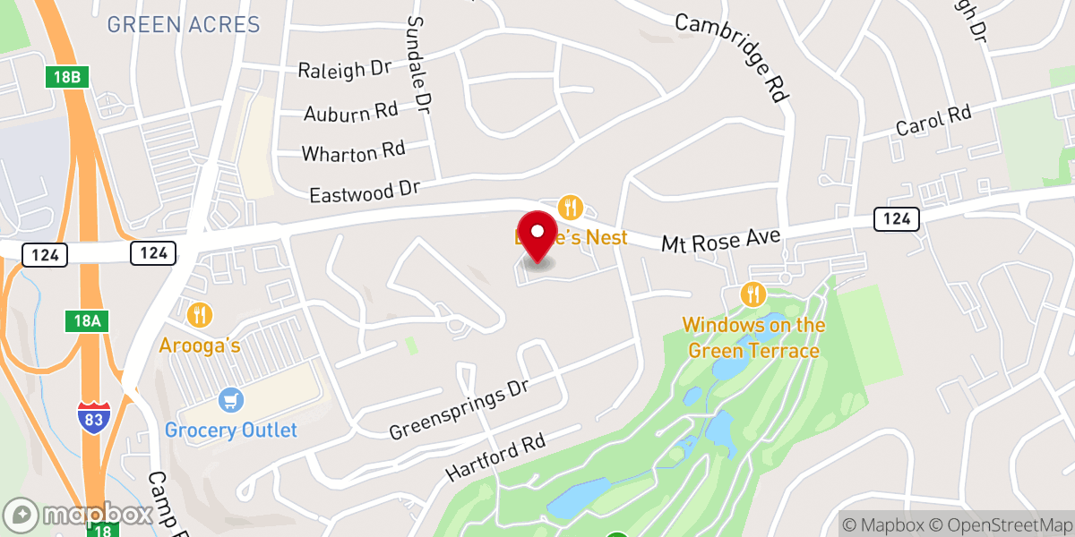 Map showing location of Saint John Lutheran (LCMS) Church