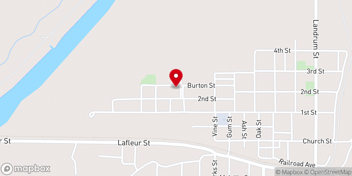 Map showing location of Church of the Living God