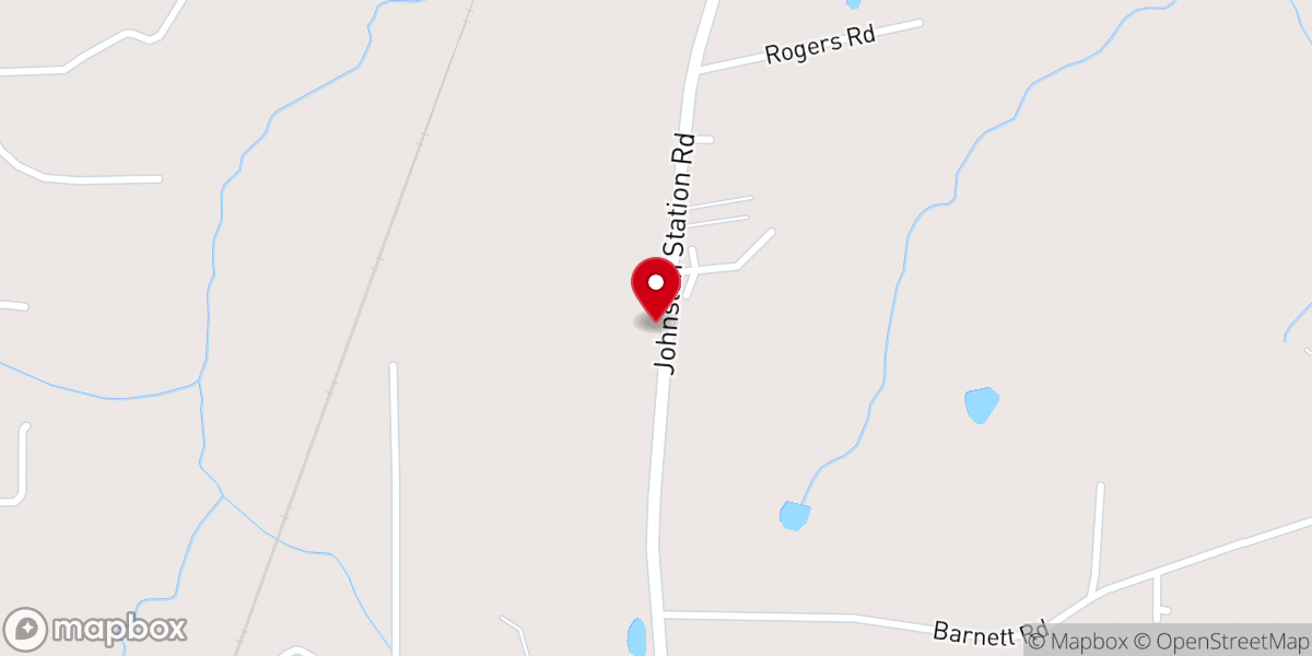 Map showing location of Collins Grove Freewill Baptist