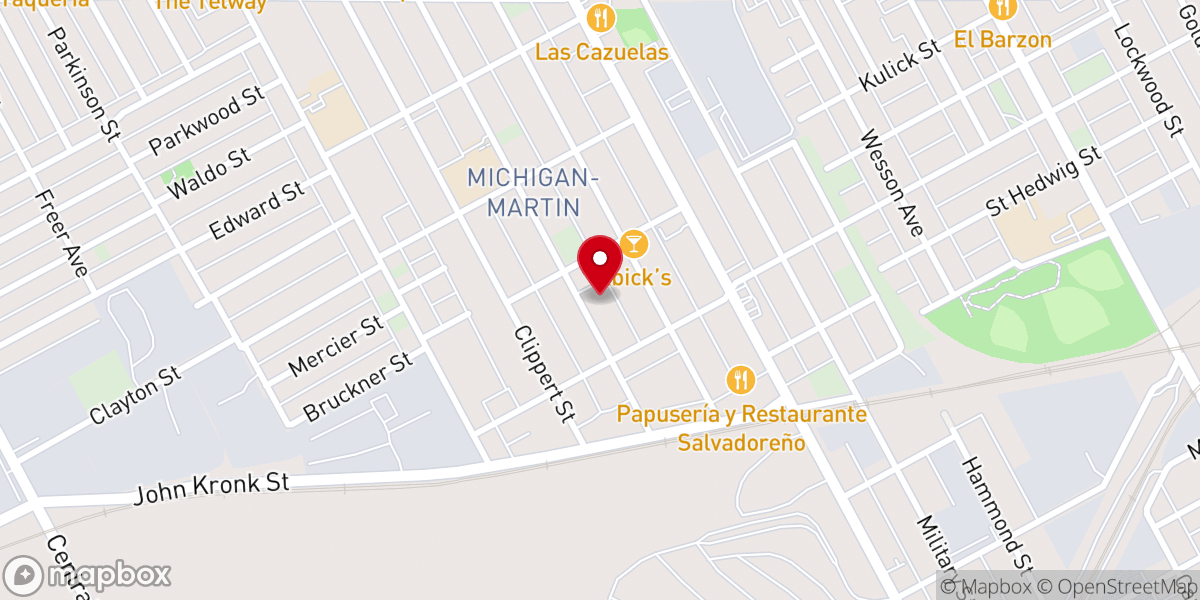 Map showing location of Open Door Baptist Church