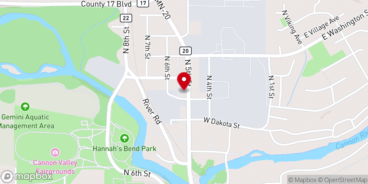 Map showing location of River Valley District UMC
