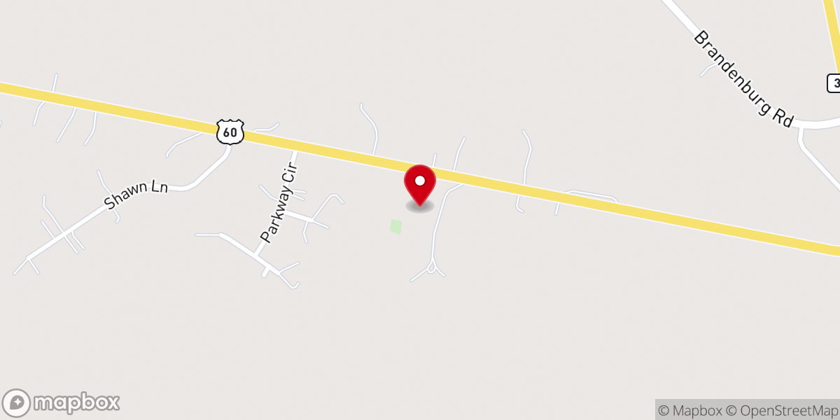 Map showing location of Grace Baptist Church