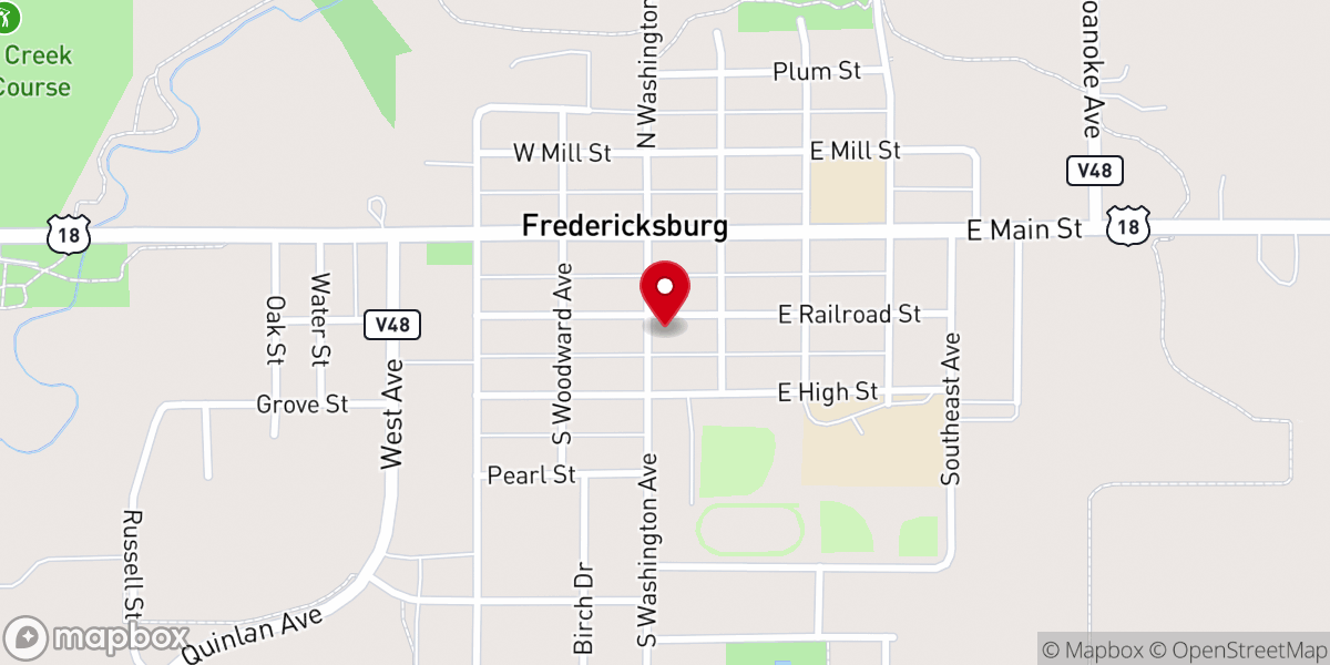 Map showing location of St Paul's Lutheran Church