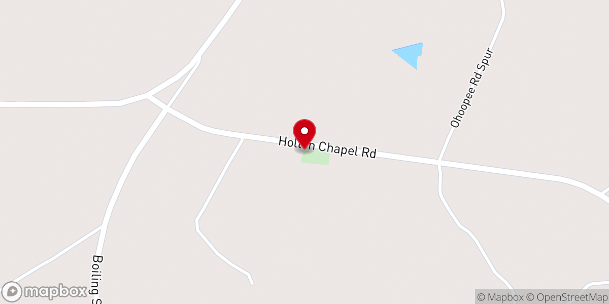 Map showing location of Holtons Chapel