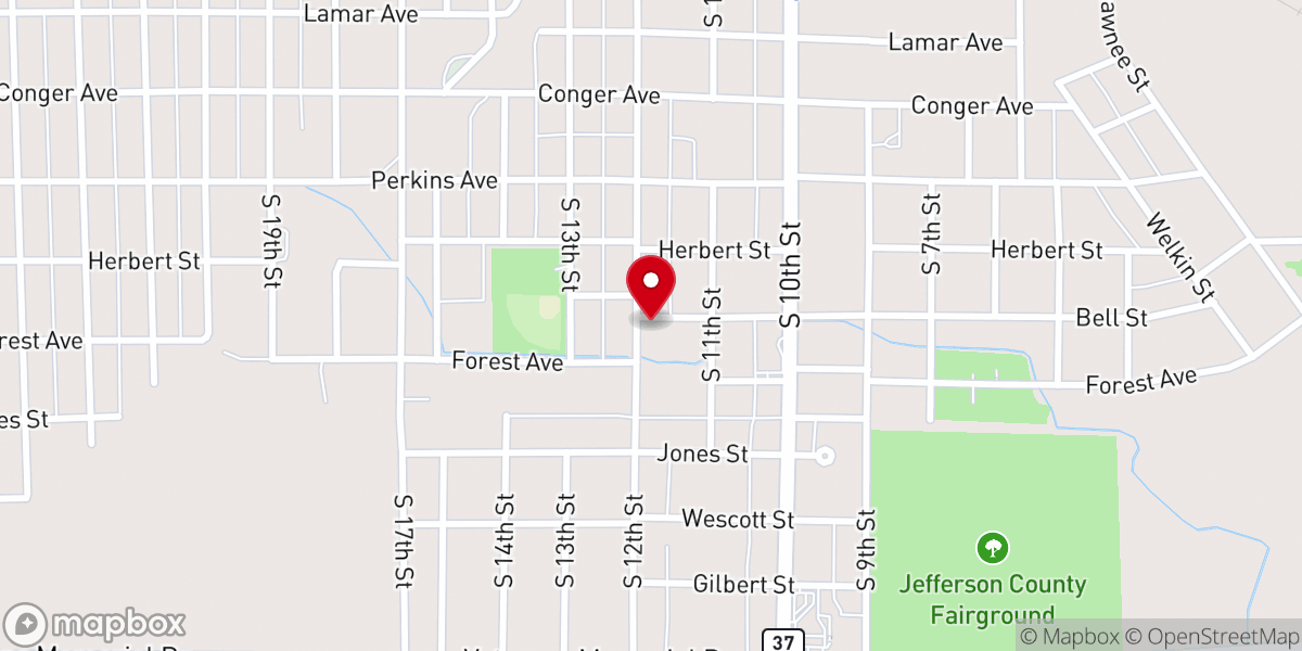 Map showing location of Friendship of Faith Church