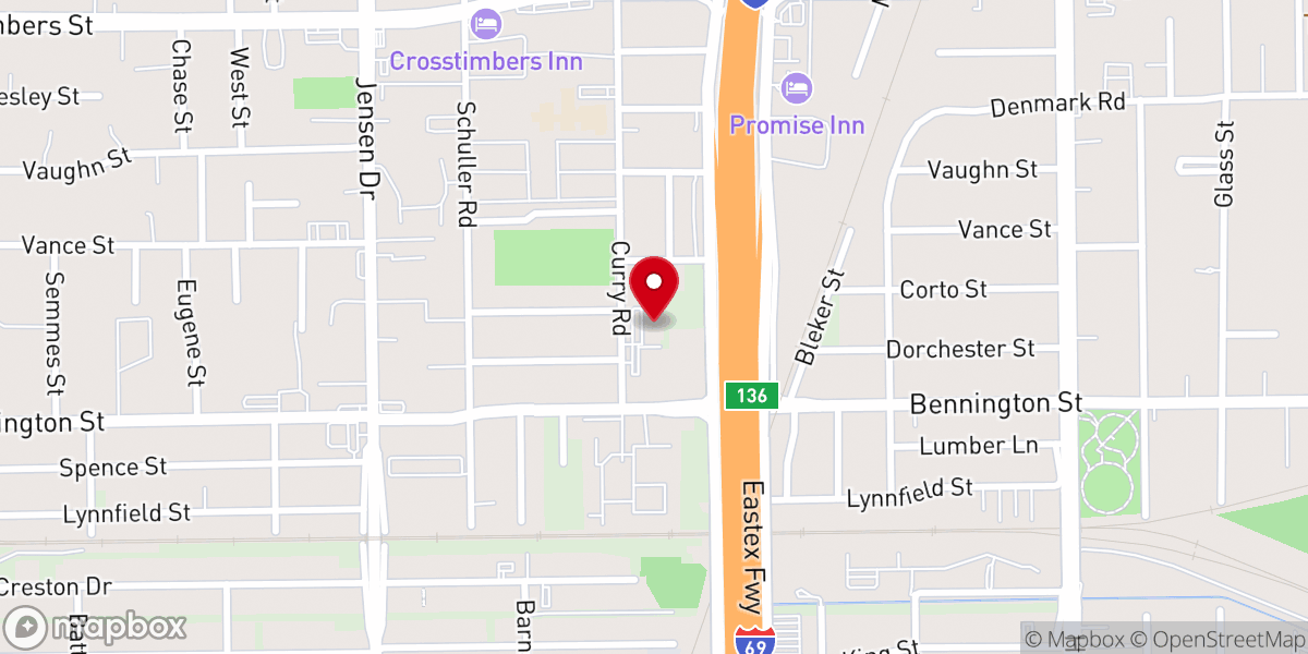 Map showing location of Northside Missionary Baptist