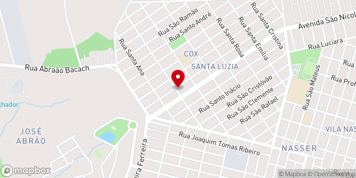 Map showing location of Paróquia Santa Luzia