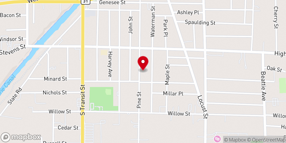 Map showing location of God's Voice Ministries