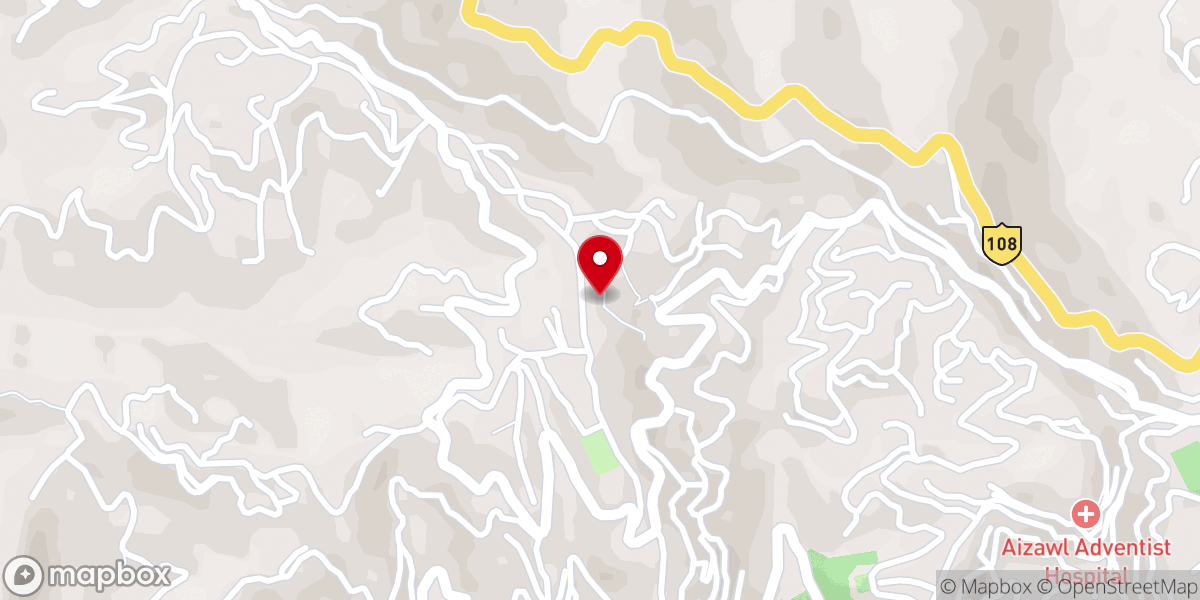 Map showing location of MIZORAM UPC GENERAL HEADQUARTERS OFFICE