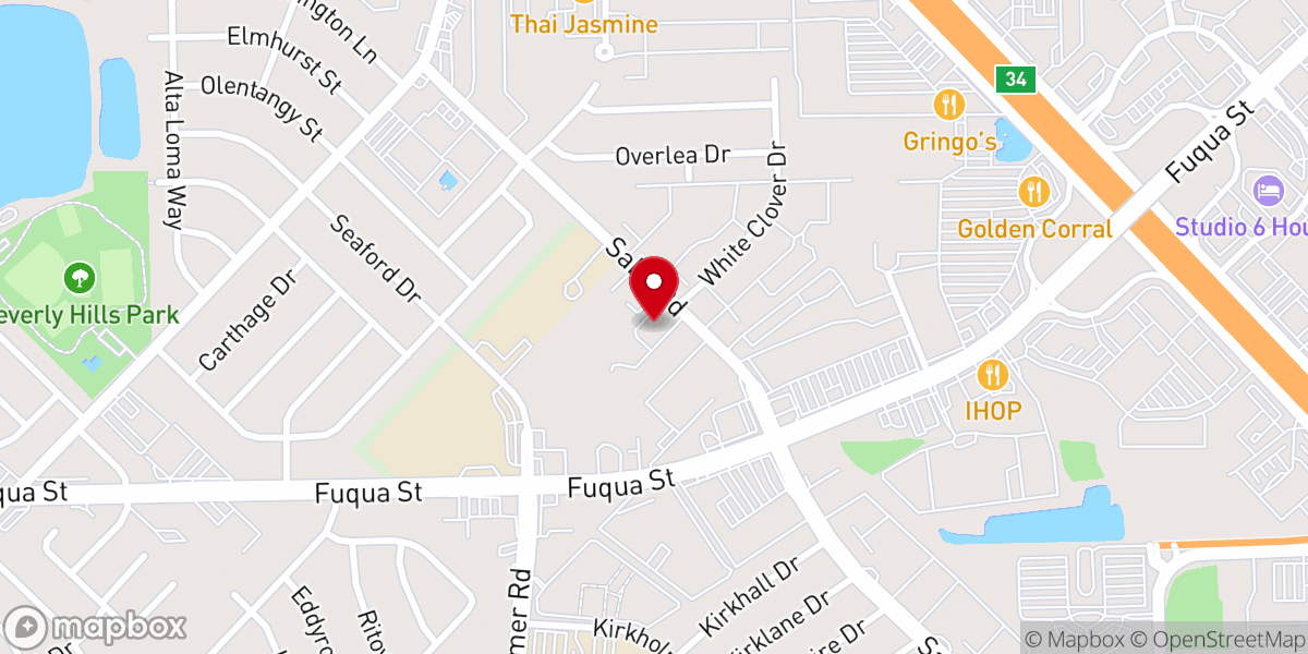 Map showing location of Gulfhaven Seventh-day Adventist Church