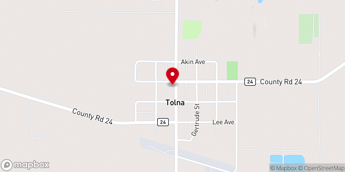 Map showing location of American Lutheran Church