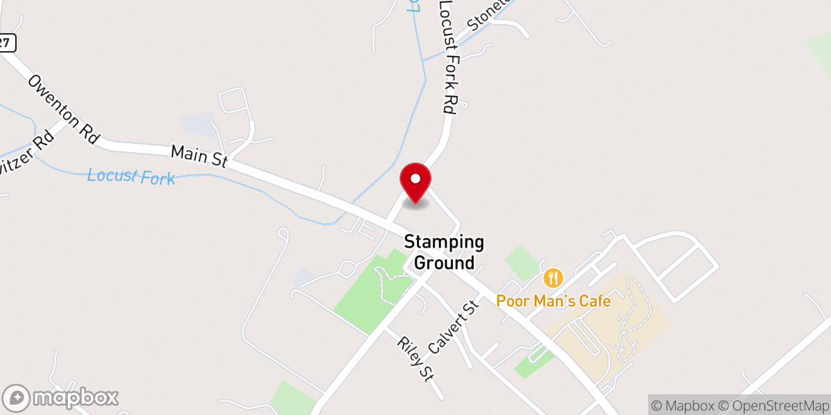 Map showing location of Church of God