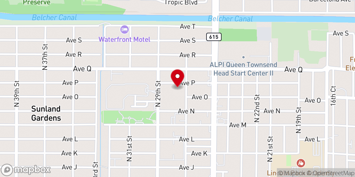Map showing location of House of God Church