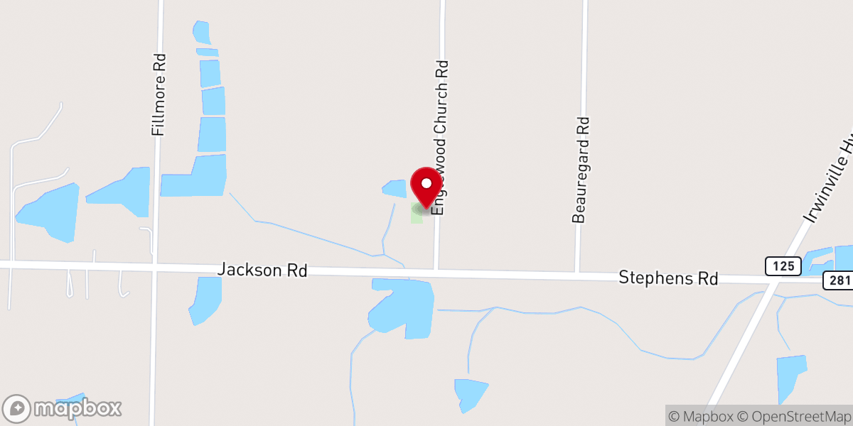Map showing location of Englewood Church