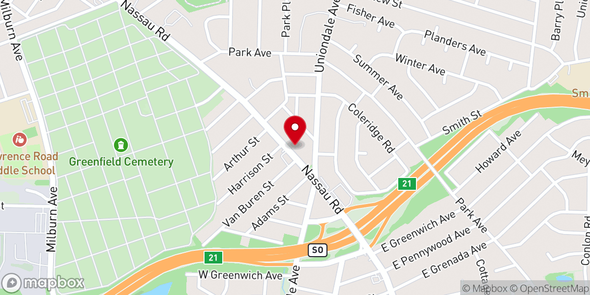 Map showing location of Christ Apostolic Church - CAC Long Island