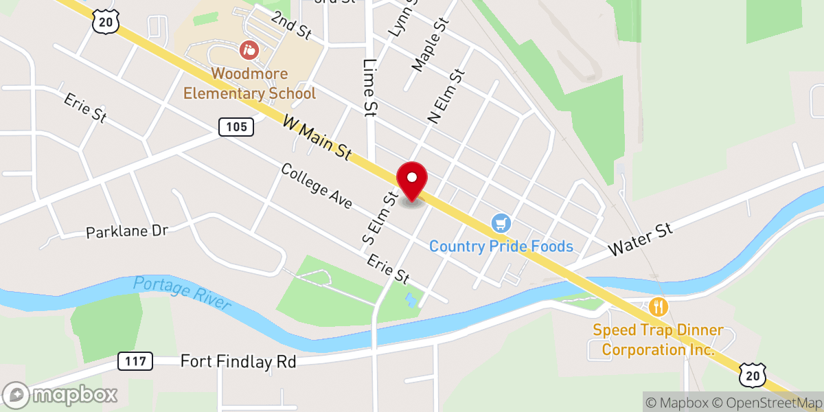 Map showing location of Solomon Lutheran Church