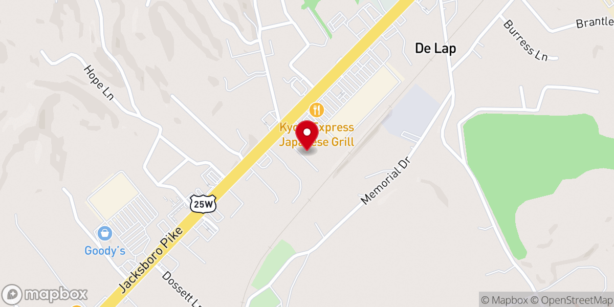 Map showing location of Life Point Church Tn