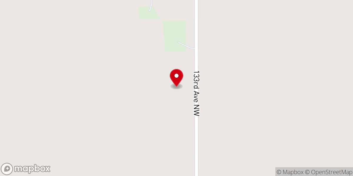 Map showing location of Laestadian Lutheran Church of Williston