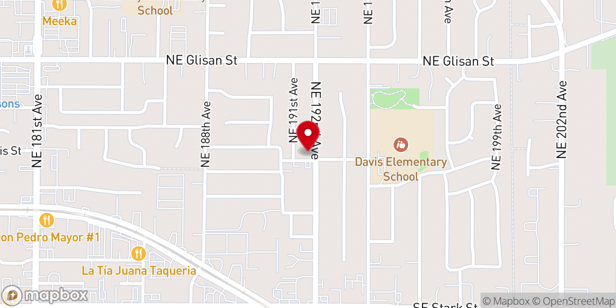 Map showing location of Rockwood Church of God