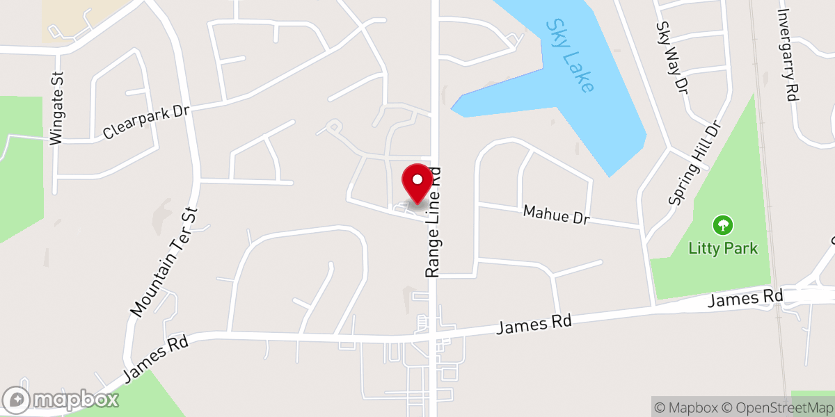 Map showing location of United Community Outreach Worship Center