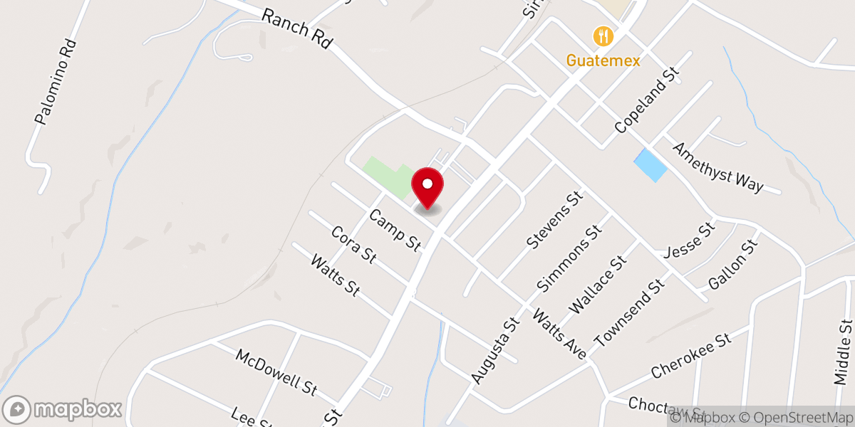 Map showing location of St James Methodist Church