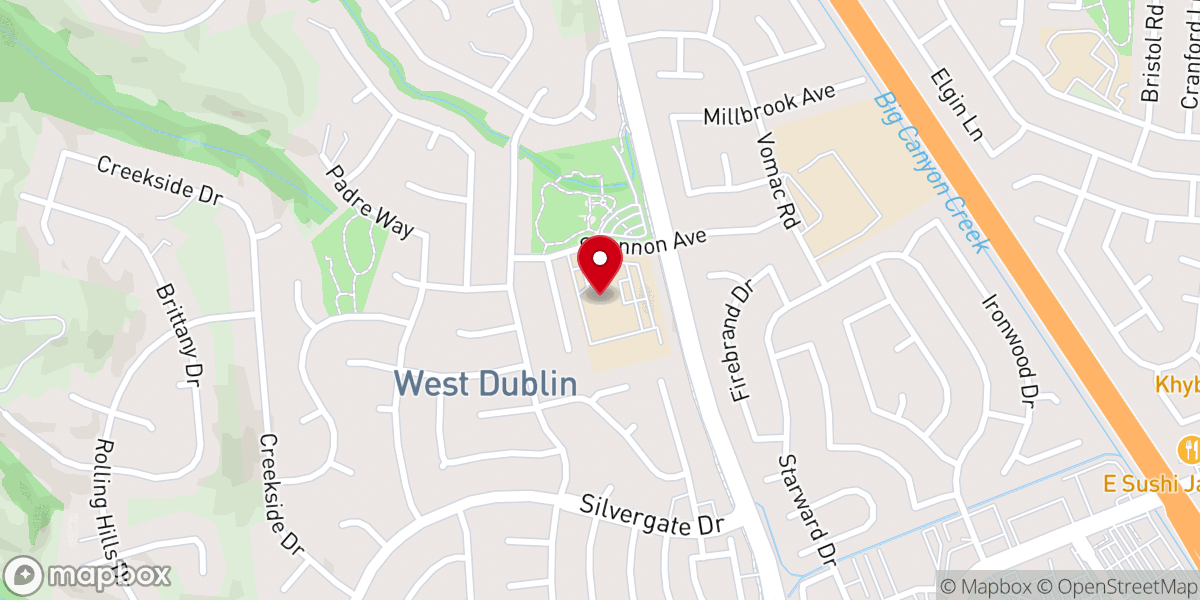 Map showing location of St. Raymond Catholic Church