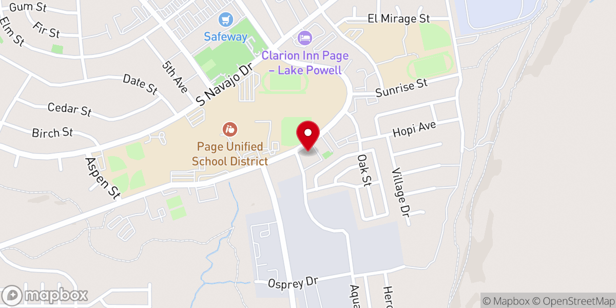 Map showing location of St. David's Episcopal Church