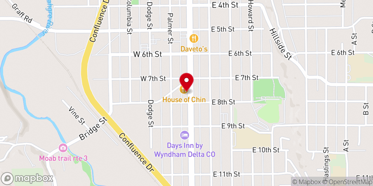 Map showing location of New Harvest Counseling