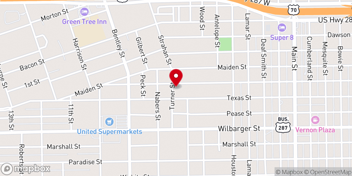 Map showing location of Greater Hopewill Church of God