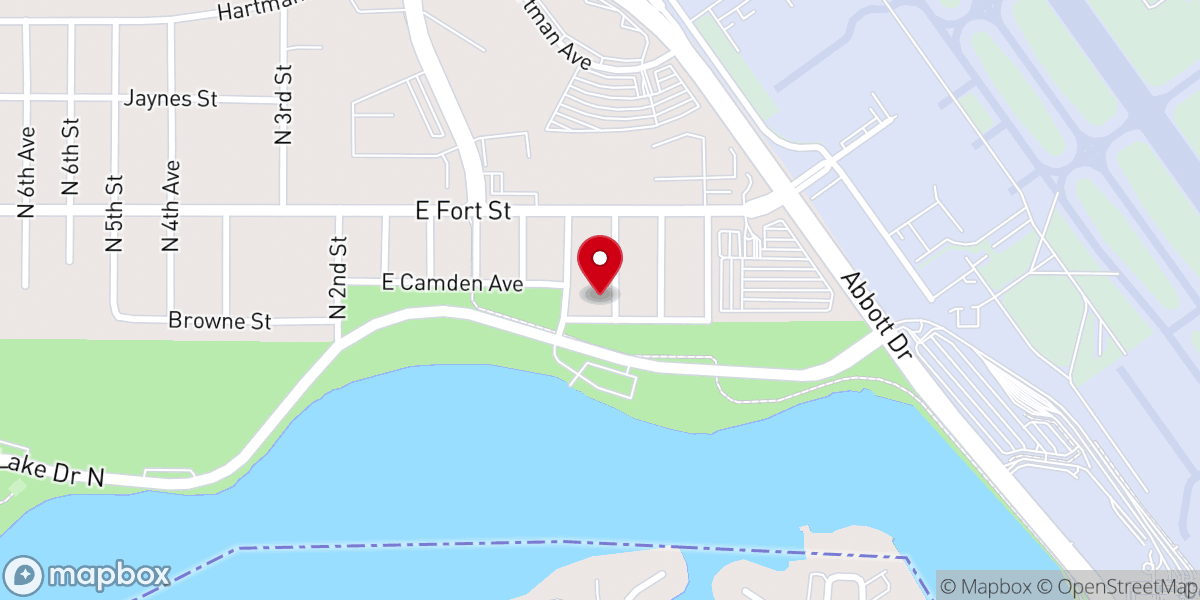 Map showing location of Church of God - Parkway