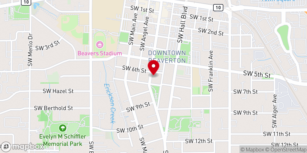 Map showing location of Bethel Congregational United Church of Christ