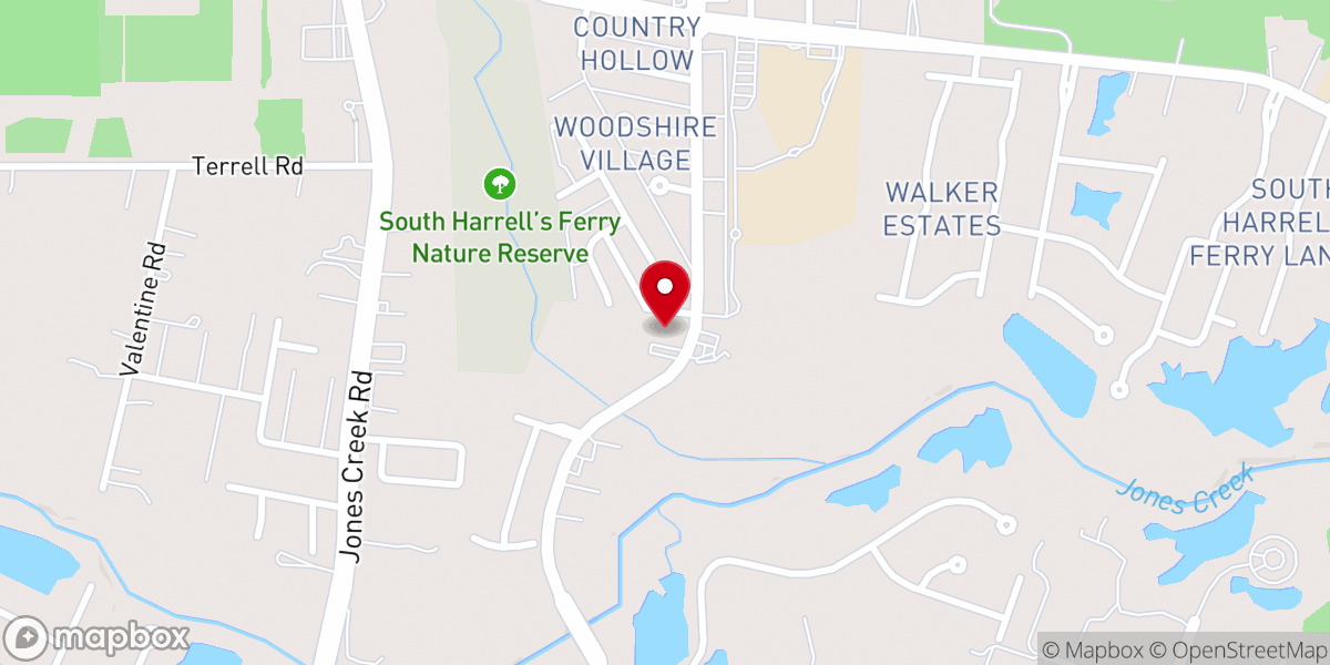 Map showing location of Temple Baptist Church