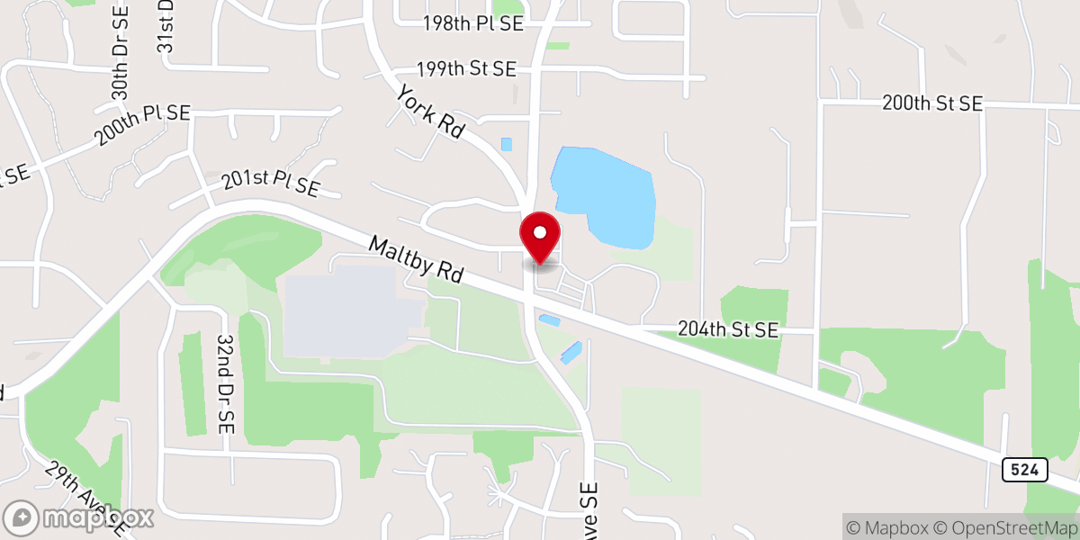 Map showing location of Park Ridge Community Church