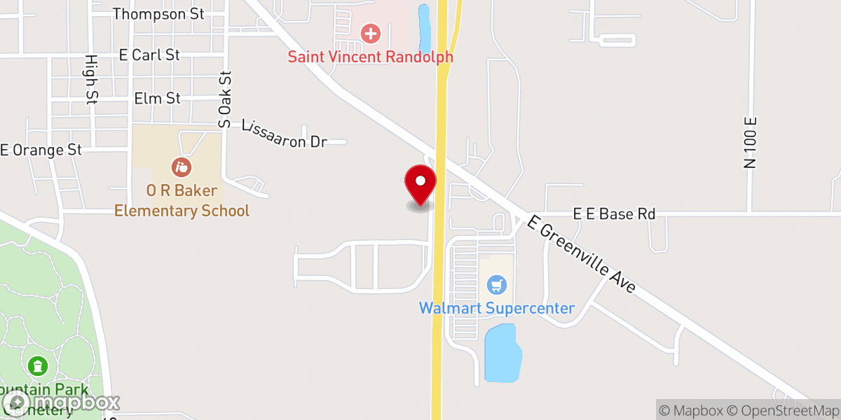 Map showing location of Church of Christ