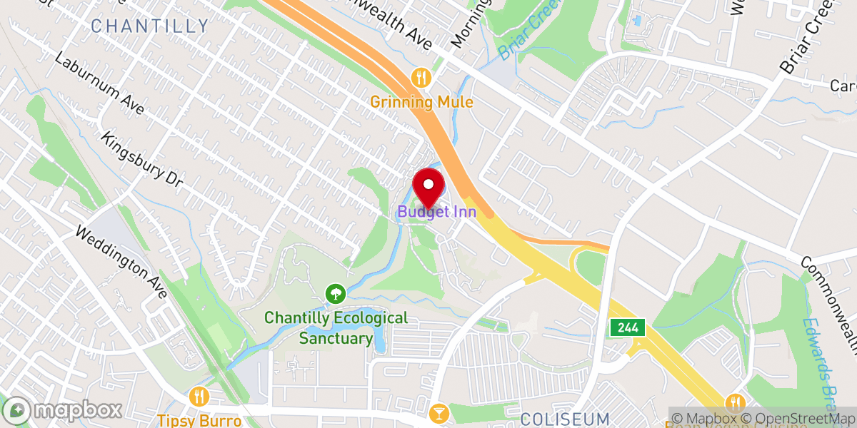 Map showing location of Iglesia de Dios Agua Viva