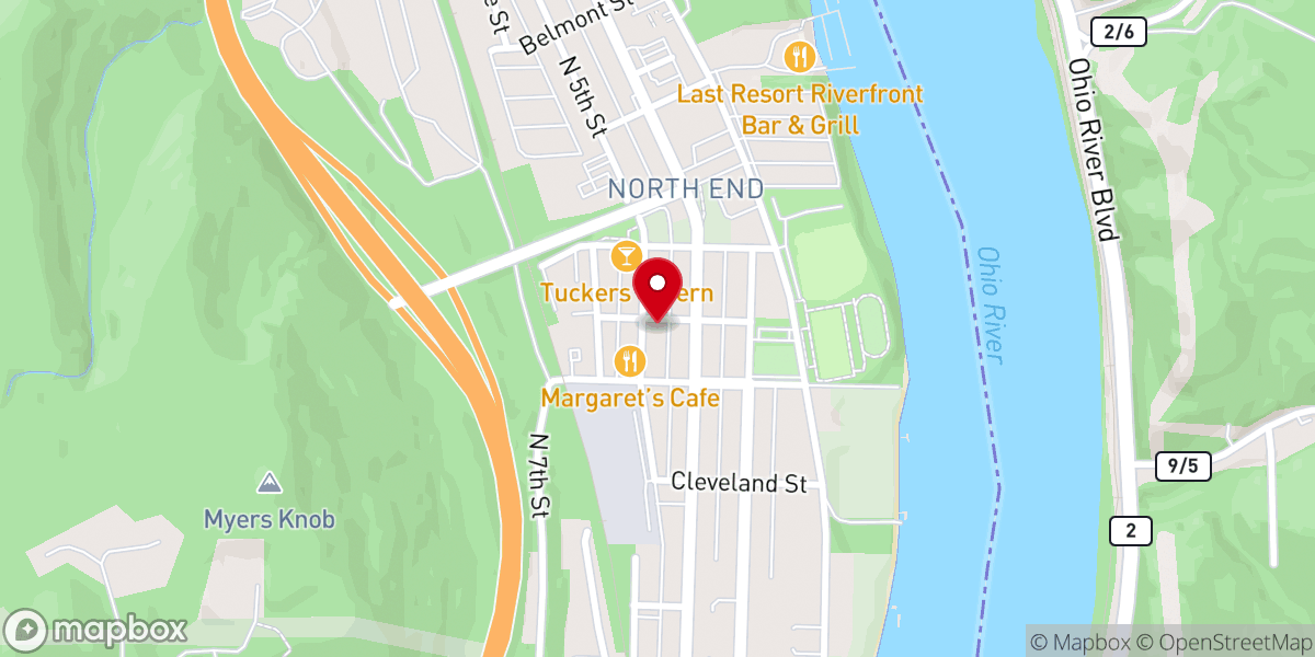Map showing location of St Joseph's Byzantine Catholic