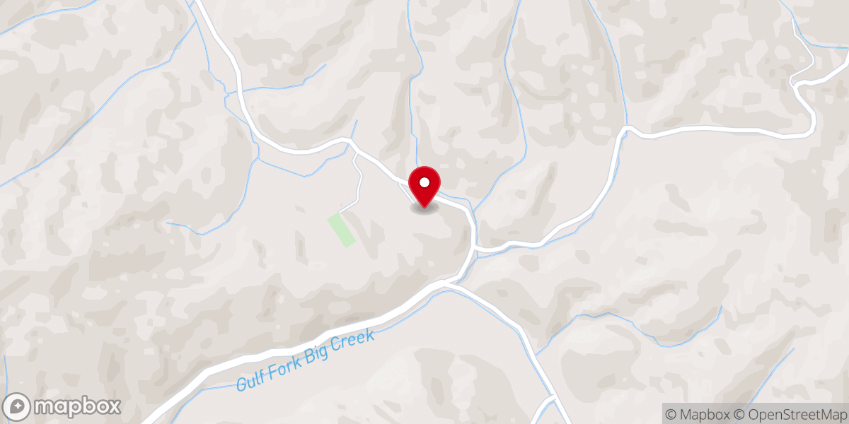 Map showing location of New Prospect Baptist Church