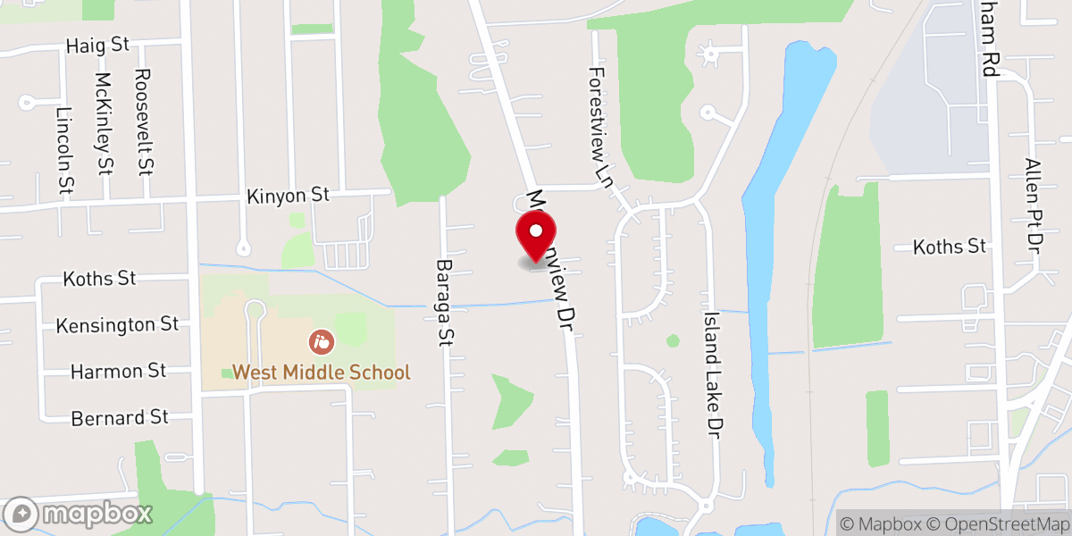 Map showing location of Little Rose Chapel