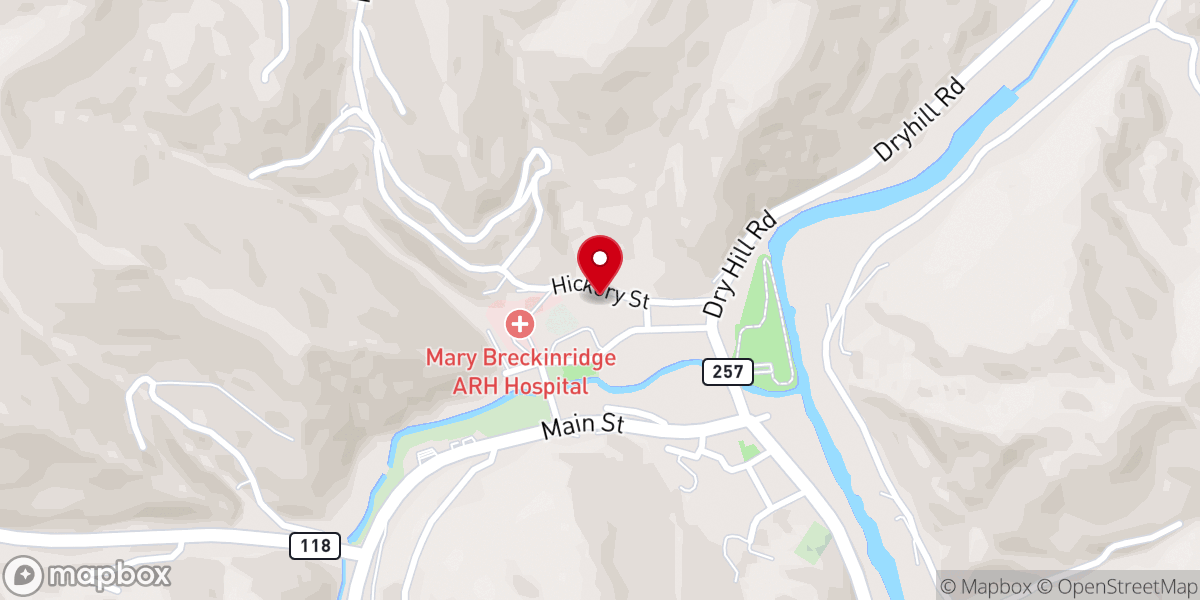 Map showing location of Presbyterian Church