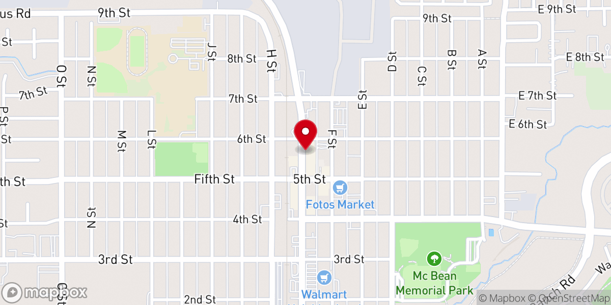 Map showing location of Heritage Church