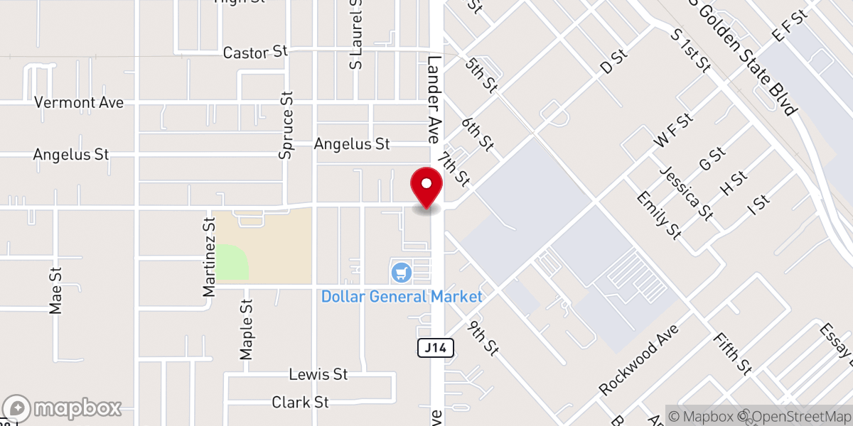 Map showing location of The Salvation Army Turlock Corps