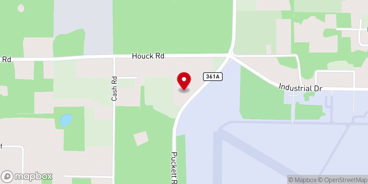 Map showing location of Courts of Praise Church