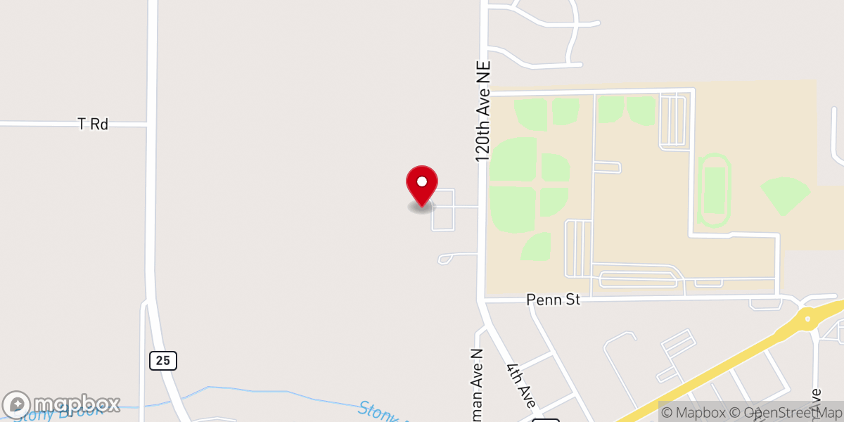 Map showing location of New Life Church