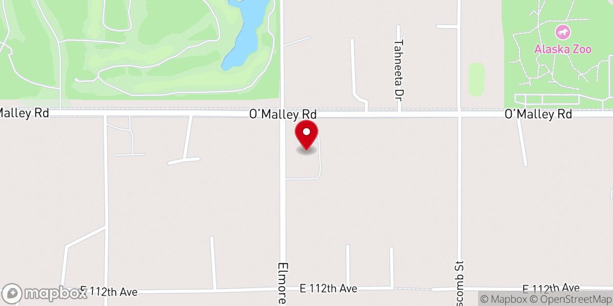 Map showing location of Amazing Grace Lutheran Church