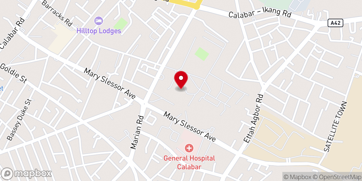 Map showing location of Christ the King Chaplaincy, 13 brigade army Barracks